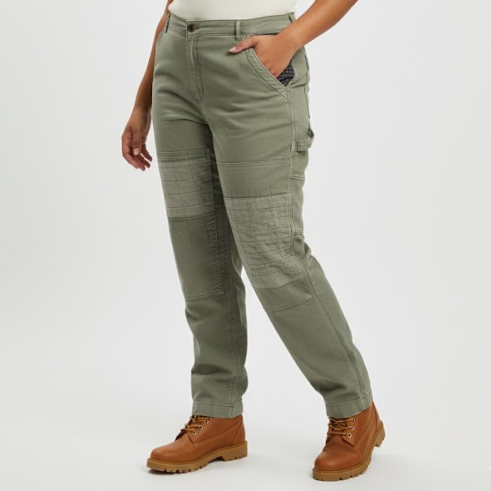 American Eagle Plus Size 90's quilted patchwork stretch Utility Pants 20